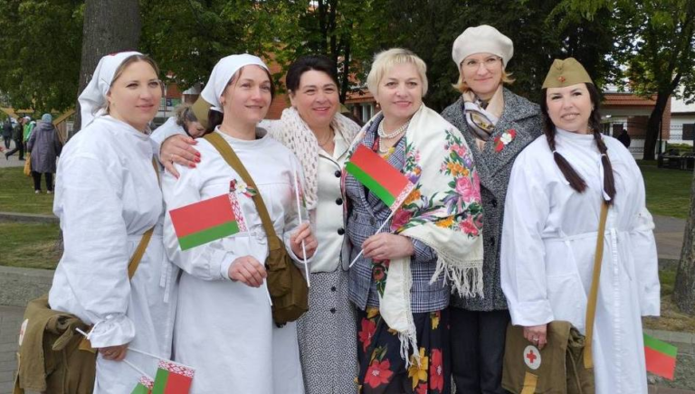 Коллектив Кобринской ЦРБ принял участие в праздничных мероприятиях ко Дню Победы